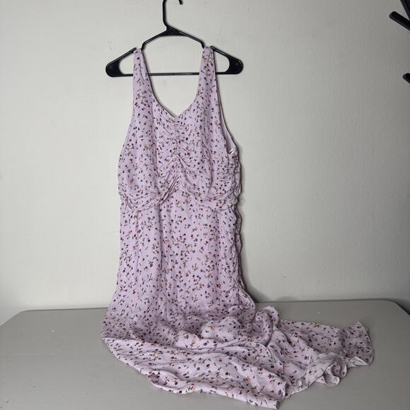 Nicholas $698 Sz 18 Pink 100 Silk Drape Sheath Dress Ruched Plunge Asymmetrical - Picture 7 of 12